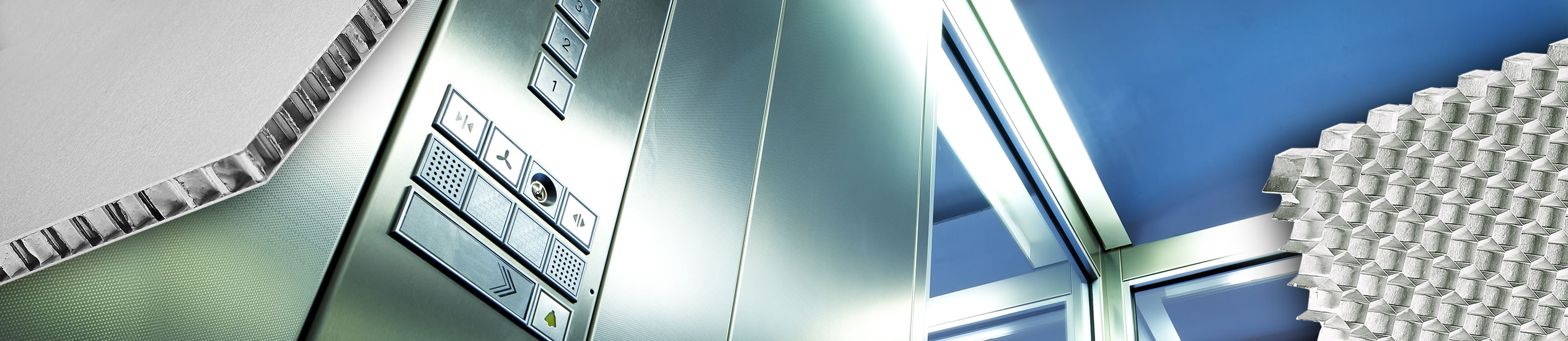 Se pueden construir cabinas y ascensores con materiales ultraligeros como paneles sándwich. Estéticamente refinado, con una amplia gama de acabados, CEL suminis